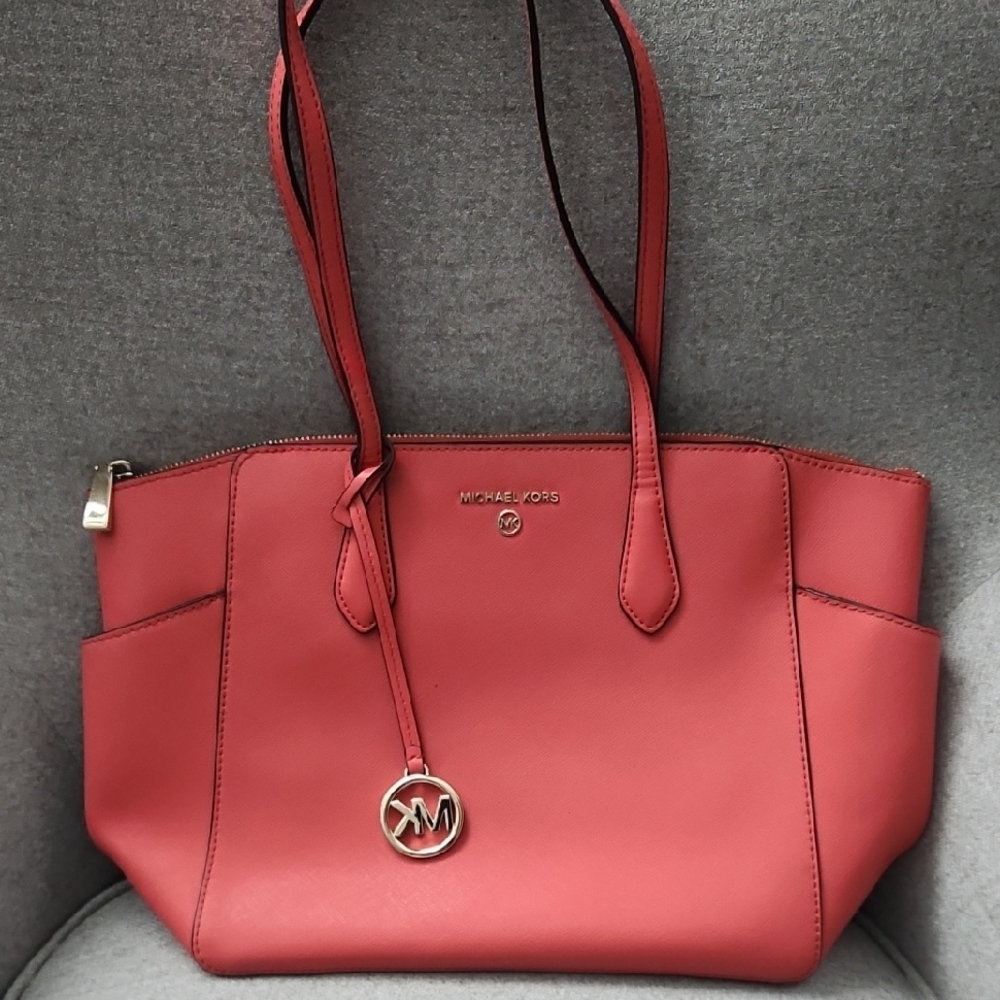 Michael Kors Pink Saffiano Leather Tote